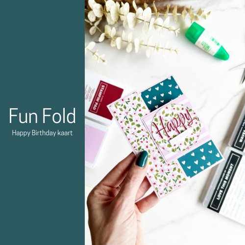 Fun Fold | Happy Birthday kaart