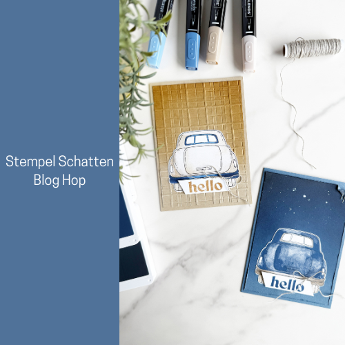 Classic Wedding | Blog Hop Stempel Schatten | Vintage Mannenkaart